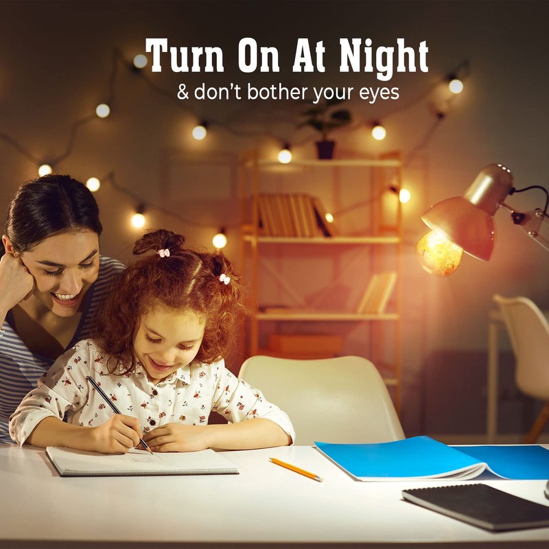 Himalayan Glow LED Light Bulb, Patent Design 60-Watt Equivalent, Warm