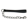 Ancol Heritage Extra Heavy Chain Lead W/leather Handle Black 50cm