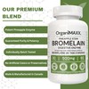 Bromelain Digestive Enzyme for Gut Health, 500mg Bromelain Capsules, Pineapple
