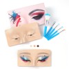 Bueuo Makeup Practice Face Board, 3D Reusable Silicone Make up