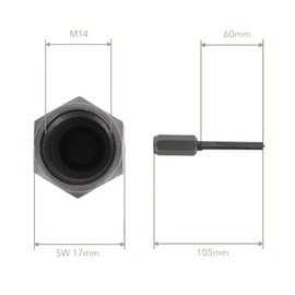 PRODIAMANT Carbide Joint Cutter 8 mm Cutting Length 60 mm for Angle Grinder Mortar Cutter with M14 Thread