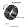 Black Spinner Ring Cool Car Motorcycle Tire Tread Biker Rings