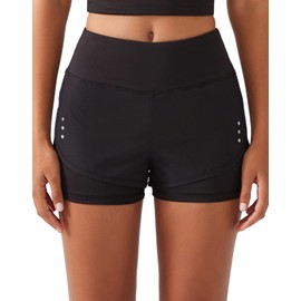 LOS OJOS Women's Tennis Shorts, black