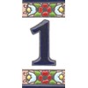 House Numbers, Ceramic Numbers & Letters Tiles, Floral Cherry Design,
