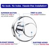 Augegel Suction Cup Hooks for Shower, Reusable Towel Hooks for