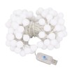 LED Ball String Lights USB Interface 8 Light Modes Warm