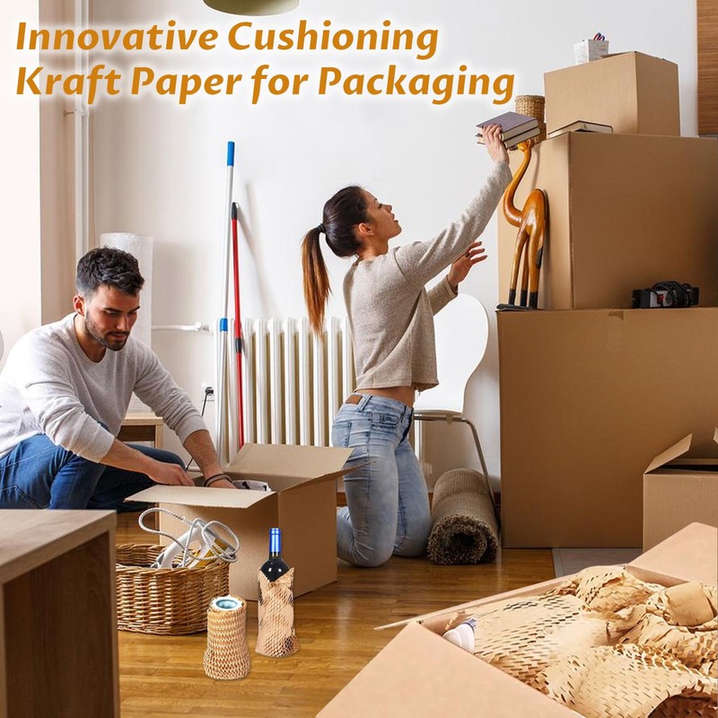 Honeycomb Packing Paper Roll 30cm x 10M, Bubble Wrap Alternative,