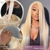 Indono Blonde Wig Human Hair 613 Glueless Wigs Pre Plucked