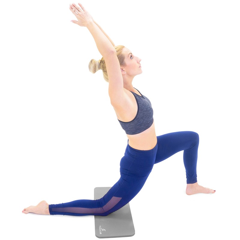 ProsourceFit Yoga Knee Pad Cushion - Grey , 5/8"/15mm