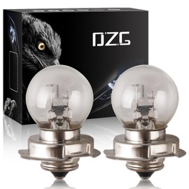 DZG P26S Headlight S3 15W Halogen Bulb 3000K Yellow 12V Motorcycle Scooter Front Headlight Pack of 2