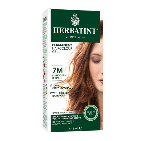 Herbatint Permanent Hair Color Gel Mahogany Blonde 7M 135mL