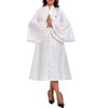 Go Mai Women's Plus Size Elegant Church Robe with Flash