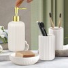 Bathroom Accessories Set, 4 Pcs White Bathroom Accessory Set, Soap