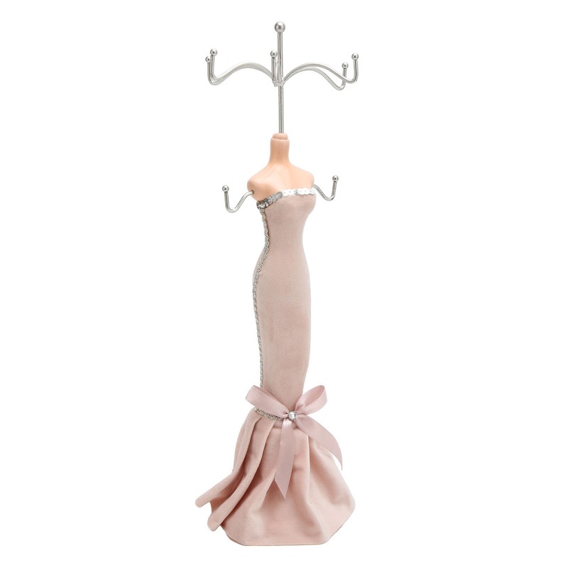 Mannequin Ring Hanging Tower Long Bodycon Dress Strapless Mannequin Earring