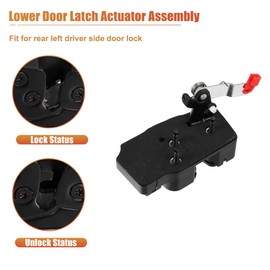MACHSWON Motor for Door Lock Motor for Dodge for Ram 1500 1998-2001 for Ram 2500 3500 1998-2002 Quad Cab Rear Left Driver Side LH 55275101 Door Lock Actuator Car Door Release Kit