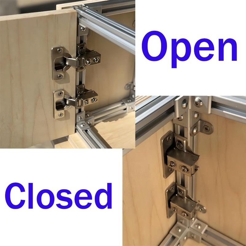 TEYOUQU 2 Piece 90 Degree Blind Hinge 90 Degree Hinge