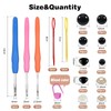 TOAOB 295pcs Safety Eyes and Nose Crochet Hooks Set for