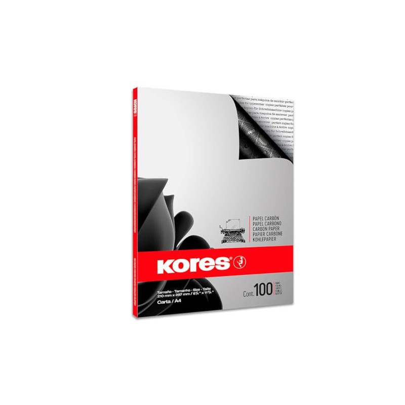 Kores Carbon Paper DIN A4 Black 100 Sheets 9023800784926