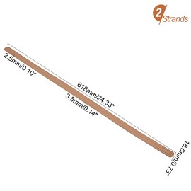 PandaHall 2pcs 62cm Craftsman Leather Bag Strap Short Sewing Machine Bag Handle Handbag Purse Repair Replacement Dark Khaki