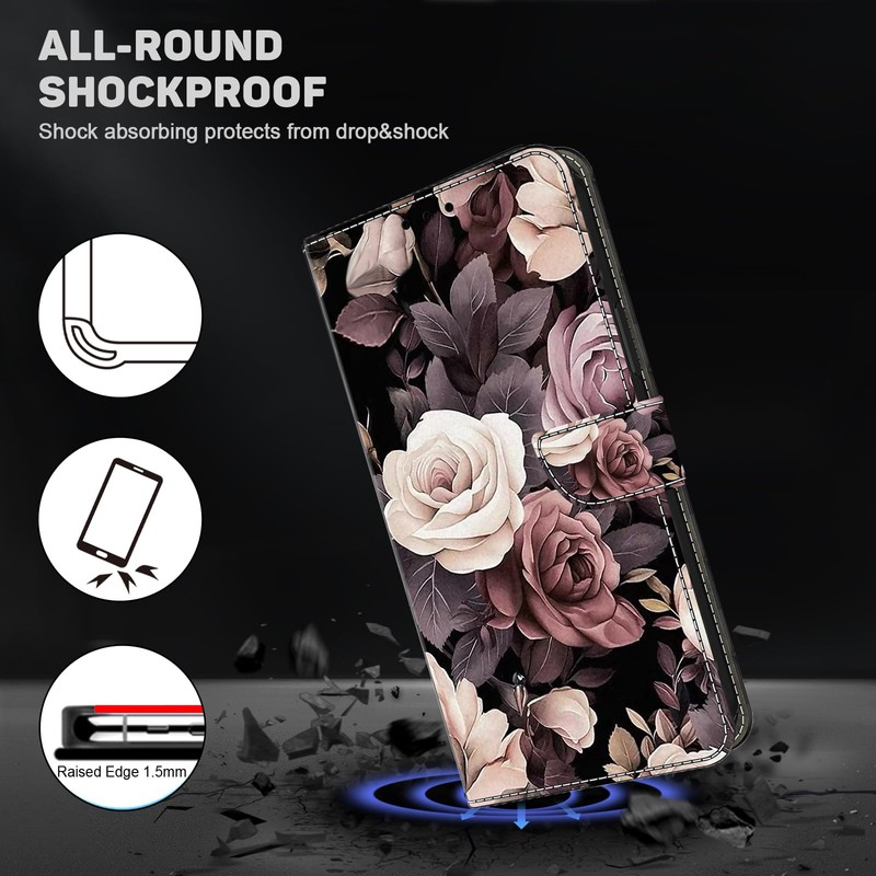 TUOLISG Case for A16 5G with Magnetic Closure, Flip Function,