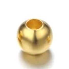 UKAS 100 x Quality Gold 4mm Metal Fly Tying Beads - 4mm