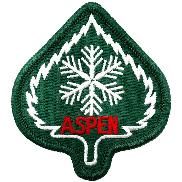 Aspen Colorado Leaf Patch - Iron On or Sew On