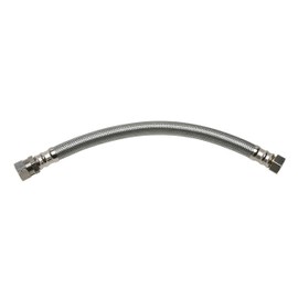 Fluidmaster B4H18 Water Heater Connector, Braided Stainless Steel - 3/4 Female Iron Pipe Thread x 3/4 Compression Coupling, 18-Inch Length