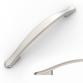 Asidrama 10 Pack 5 Inch(128mm) Brushed Satin Nickel Kitchen Cabinet Handles Cabinet Pulls Kitchen Cabinet Hardware for Cupboard Drawer Pulls