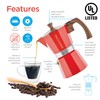 GROSCHE Milano Stovetop Espresso Maker Moka Pot 9 espresso Cup,