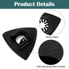 3PCS Mult Tool Sanding Heads, Triangle Trimming Machine Grinding Accessories,