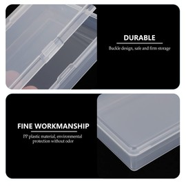 Playing Card Deck Cases Box: 6 Pcs Plastic Empty Playing Card Holder Case Box Storage Organizer Snaps Closed