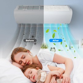LSVFHADBFM Mini Split Cover Wall Sleeve for Air Conditioner Line Set Covers with air Conditioning Filter Cotton for Outside Units AC Sleeve Through The Wall Pipe Accessories (8.66 inches Length)
