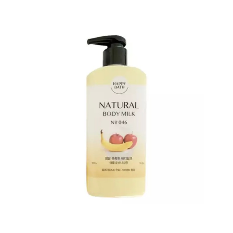 Happybath 해피바스 정말 촉촉한 바디밀크 애플 바나나향 400g 1개 Happybath