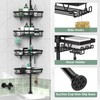 DAOYA Corner Shower Caddy Tension Pole - 4 Tier Stainless