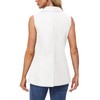 MINTLIMIT Women Blazer Sleeveless Vest Solid Jacket Waistcoat Button Down