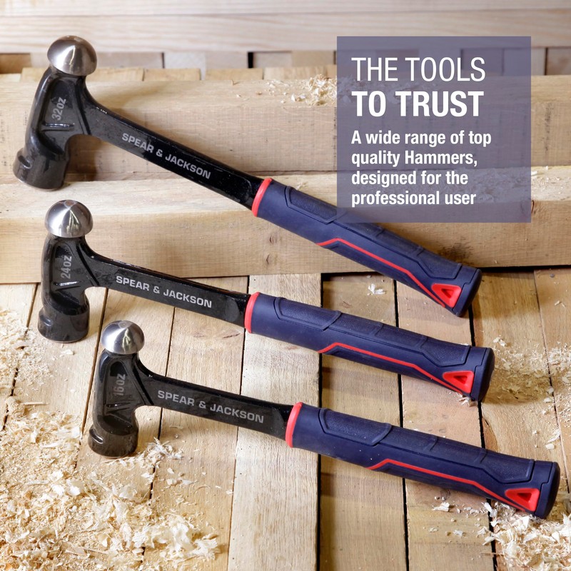 Spear & Jackson SJ-BSS16 16oz Ball Pein Hammer