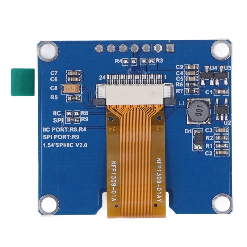 7Pin 1.54in IPS Display Module SPD0301 Drive IC 128X64 SPI