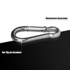 LISOPO LISOPO 10er Karabinerhaken Edelstahl 304, Karabiner mit Schnappverschluss 50mm