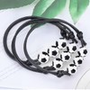 Pack of 12 Football Bracelets with Adjustable Woven Cord, Football