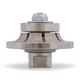 BSRTTOOL B10 Diamond Hand Profile Wheel Router Bit Profiler Vacuum Brazed for Granite Concrete Marble Edge 5/8-11 Thread (B10)