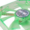 Akasa 120mm Quiet Bright Green Fan | Green LED Case