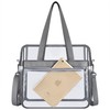 Oraben Clear Bag Stadium Approved 12x6x12 Tote Bag with Removable