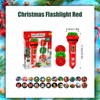 Durdiiy Flashlight Projector for Kids, Christmas 24 Patterns Slide Projector