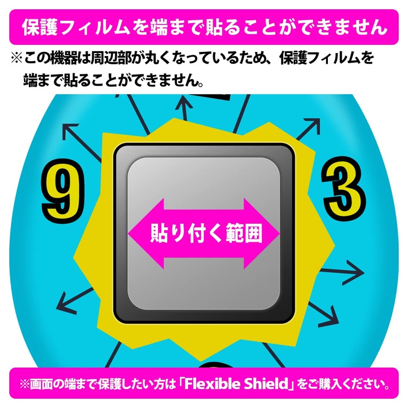 PDA Kobo Chara Timer Tamagotchi Compatible Crystal Shield Protective Film