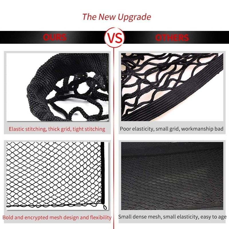 OTUAYAUTO Car Boot Net 115 x 60 cm Elastic Nylon