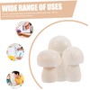 KONTONTY 30pcs Wooden Miniature Mushroom Toys Unfinished Painted Mushroom Craft