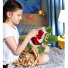 DolliBu Santa Green Alligator Large Stuffed Animal Plush Toy -