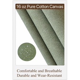 ursapela Work Aprons for Men Women with Pockets Kitchen Chef Apron Cross Back Heavy-Duty Tool Craft Cooking Bib Cotton Canvas