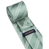 HISDERN Men's Tie Formal Stripes Tie with Pocket Square Set