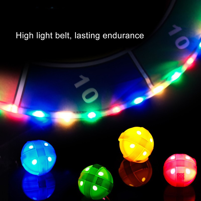 Dart Board for Kids LED Lighting Foldable Flannel Dart Board